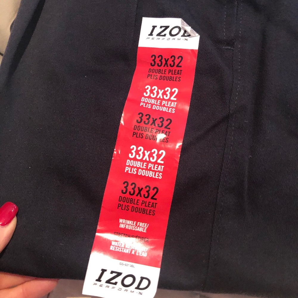 Men’s NWT Izod Pants 33 x 32 - Picture 3 of 4